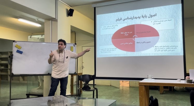 درسگفتار پدیدارشناسی و سینما با ارائه سعید عقیقی در اولین دوره پرفورمنس آرت 