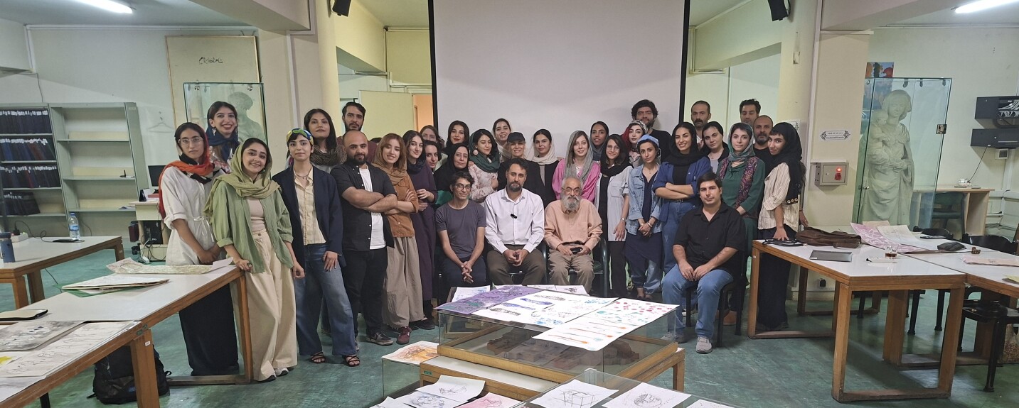 ژوژمان پایان ترم کارگاه طراحی پایه با فرشید پارسی‌کیا و با حضور استاد کیومرث کیاست و بامداد موجانی